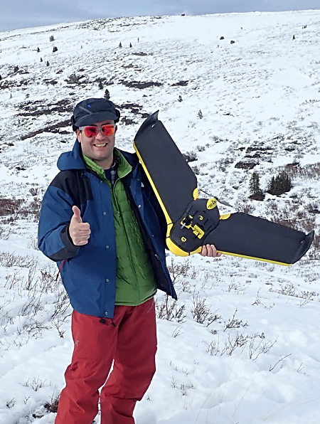 McMaster researcher Sean Carey at a research site in the Wolf Creek research basin.