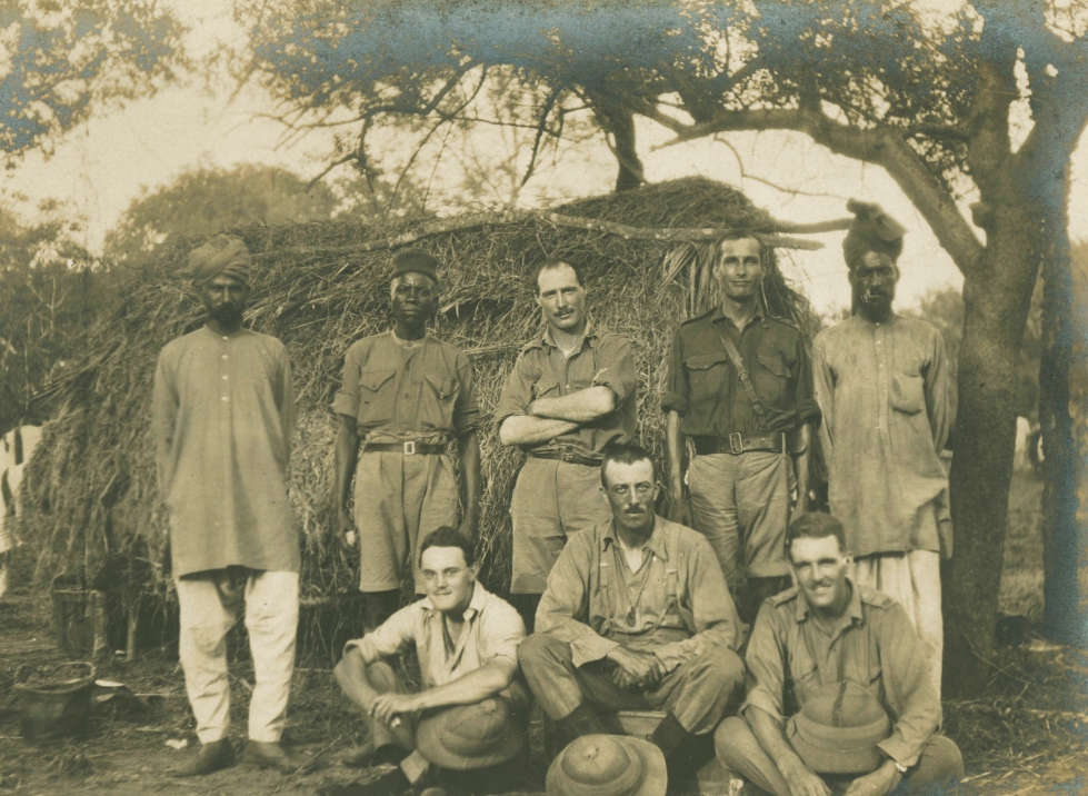 Allied calvary column in German East Africa. Image from McMaster University Library's WW1 archive.