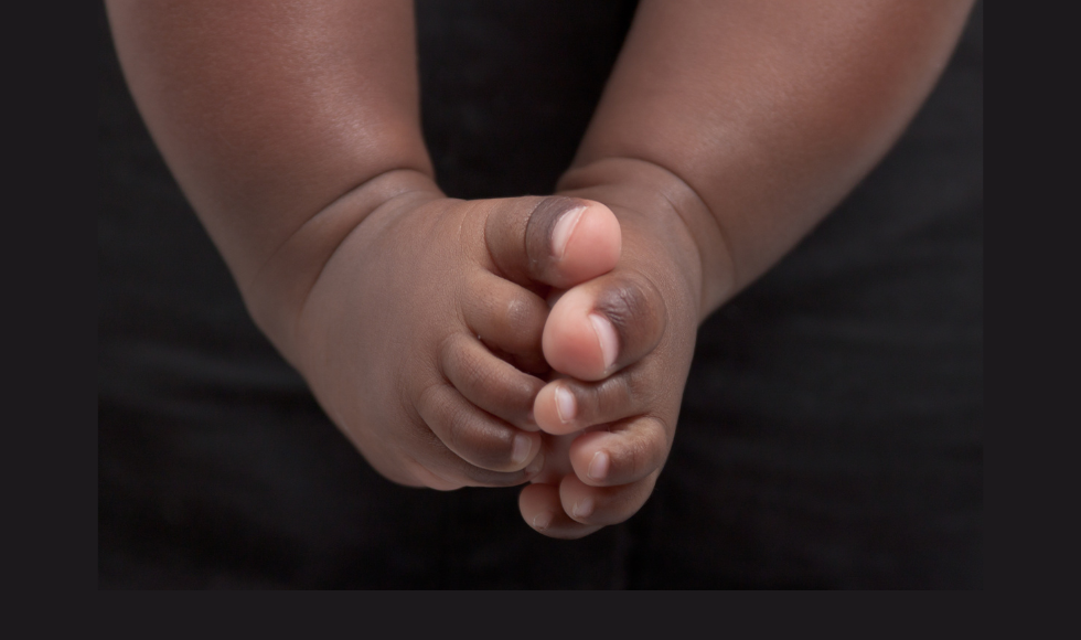 A stock image of baby feet. 
