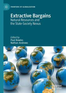 The cover of Extractive Bargains, Natural Resources and the State-Society Nexus 