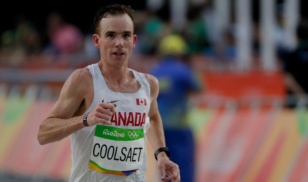 Reid Coolsaet runs the marathon at the 2016 Rio Olympic Games. When he broke a foot in 2008, a doctor told him to give up running.