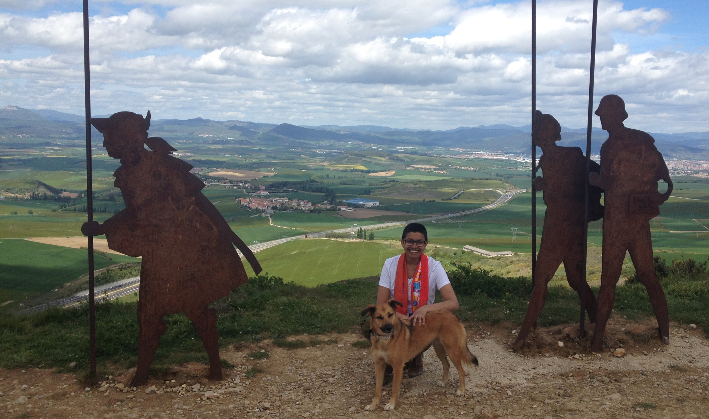 Fourth year anthropology and political science student Priya Moraes on the Camino de Santiago in Spain. Photo courtesy of Priya Moraes