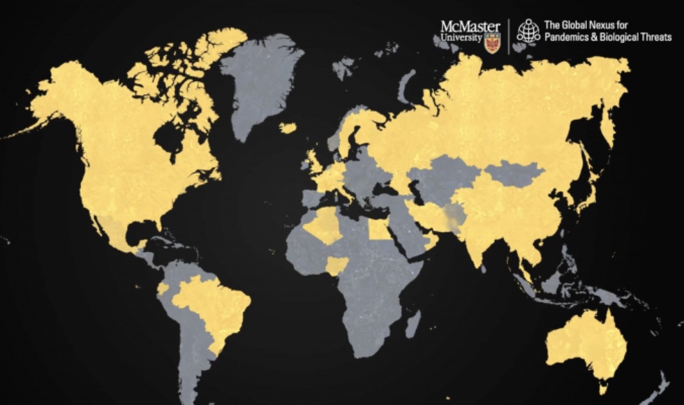 Map of the world to accompany NEXUS video