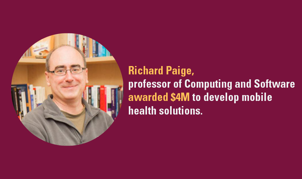 Computing and Software professor awarded $4 million to develop mobile health solutions and expertise in Ontario