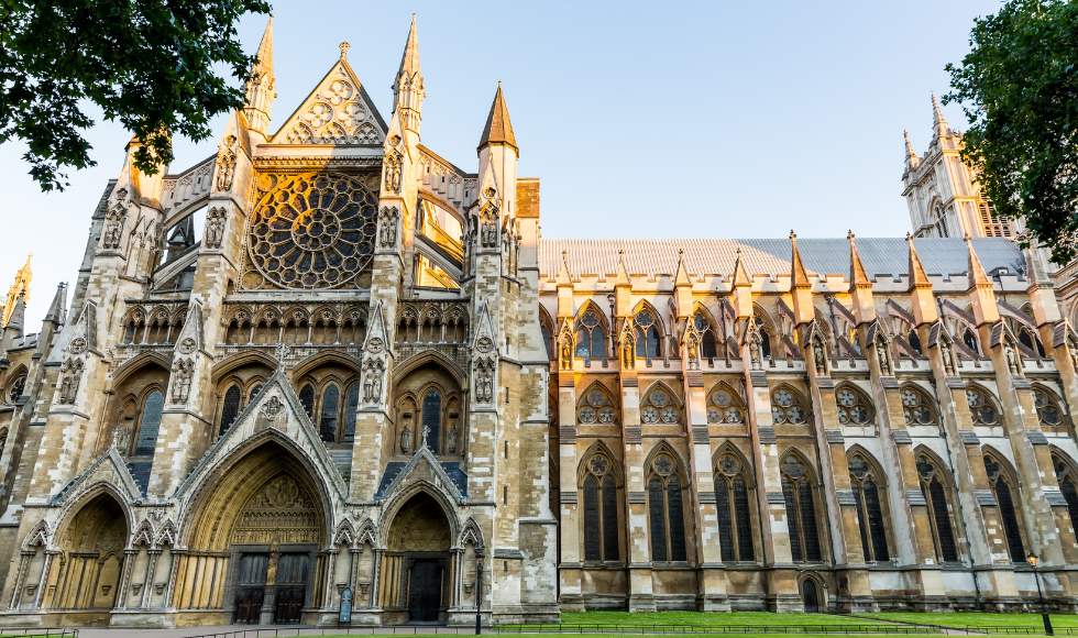 The exterior of Westminster Abbey