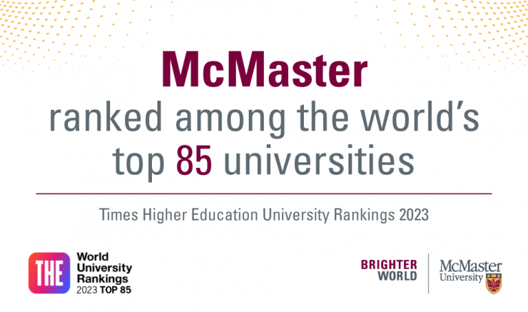 mcmaster research ranking