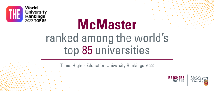 McMaster consistently as one of world's most universities – Brighter World