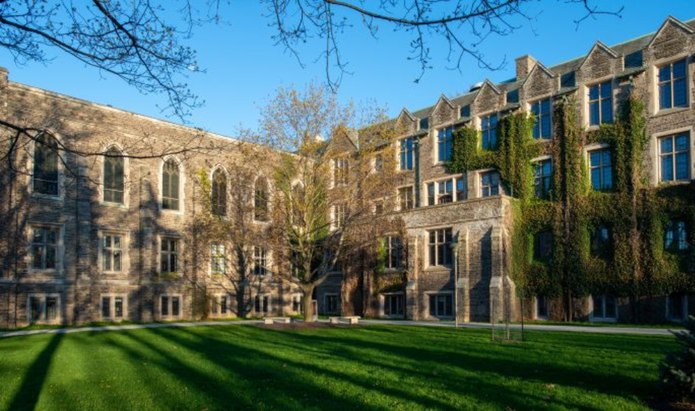 University Hall on a clear day.