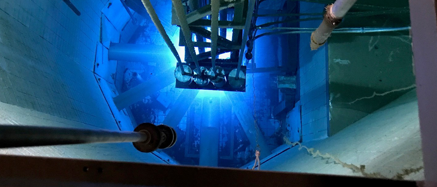 The core of the McMaster Nuclear Reactor.