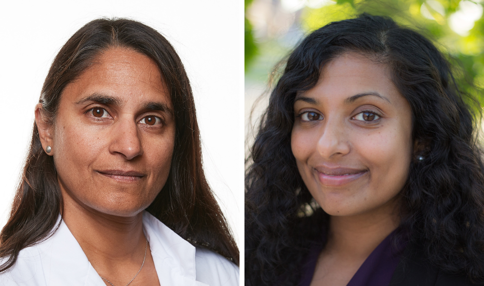 headshots of Sonia Anand and Sujane Kandasamy