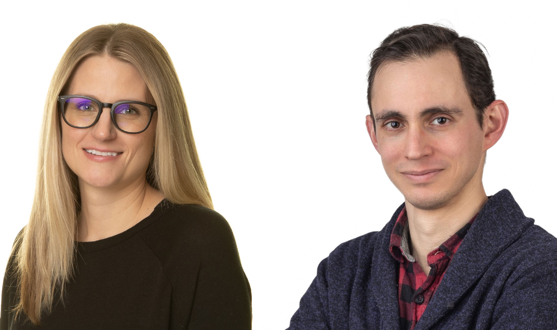 Side by side headshots of Lindsay Kalan and Jonathan Cannon